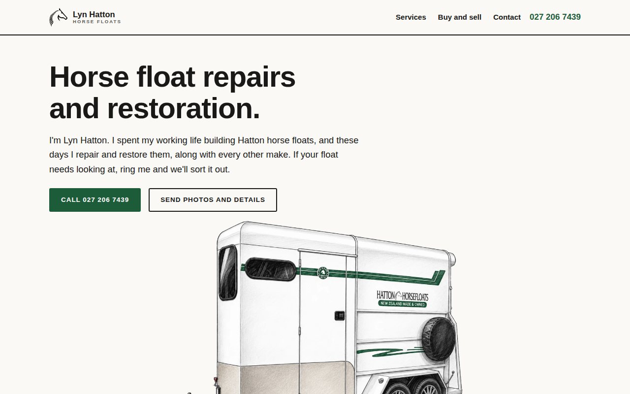 The Lyn Hatton Horse Floats home page